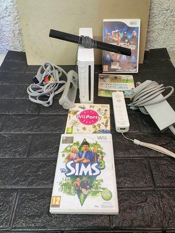 Nintendo - Wii - Wii - Videogameconsole + games - Zonder, Consoles de jeu & Jeux vidéo