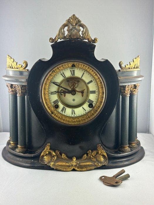Bureauklok - IJzer - 1900-1910, Antiek en Kunst, Antiek | Klokken