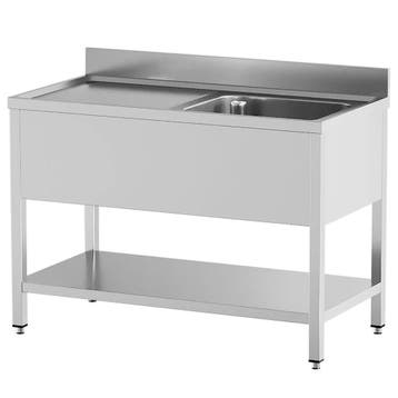 Spoeltafel | STANDARD LINE EVO | RVS | 1 Spoelbak (Rechts), Verzenden