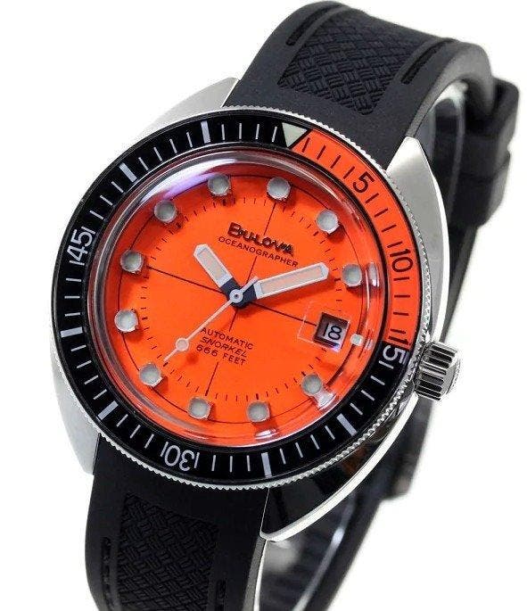 Bulova - Collezione Oceanographer - Edition Orange 41,00 -, Bijoux, Sacs & Beauté, Montres | Hommes