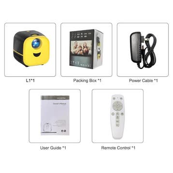 PK YG300 Mini LED Projector - Beamer Home Media Speler, Verzenden
