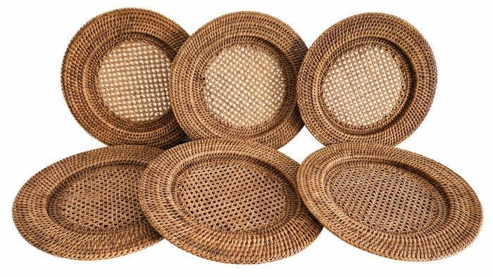 TOGO - Flamant - Onderbord (6) - Bamboe, caning,, Antiquités & Art, Antiquités | Meubles | Tables