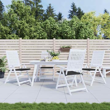 vidaXL Tuinstoelkussens 4 st 50x50x4 cm oxford stof zwart, Verzenden