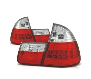 FEUX ARRIÈRE BMW E46 TOURING 98-05 LED ROUGE CHROME, Verzenden