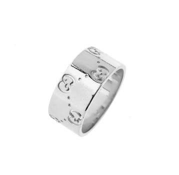 Gucci witgouden ring, Handtassen en Accessoires, Ringen, Gebruikt, Ophalen of Verzenden, 17 tot 18, Dame