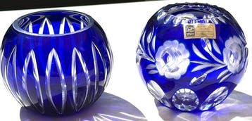Kristall Glas Vase - Vase (2) - Cristal - Kristall Vasen