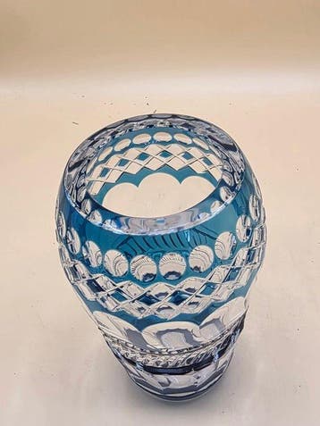 Val Saint Lambert - Vase - Cristal, Antiquités & Art