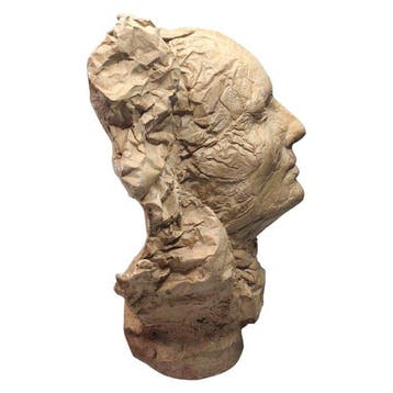 Striking Crumpled-Paper Effect - sculptuur, Portrait Bust -, Antiquités & Art