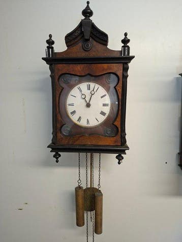 Horloge murale Forêt-Noire - Bois - 1800-1850 - Deux, Antiquités & Art