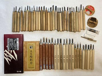 Large Collection of Vintage Japanese Chisels – Yoshiharu