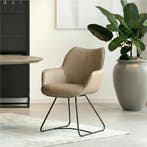 Leren eetkamerstoel Magic - Toledo Mocca (taupe/bruin) -, Huis en Inrichting, Stoelen, Bruin, Bohemian, Eigentijds, Industrieel, Modern, Scandinavisch