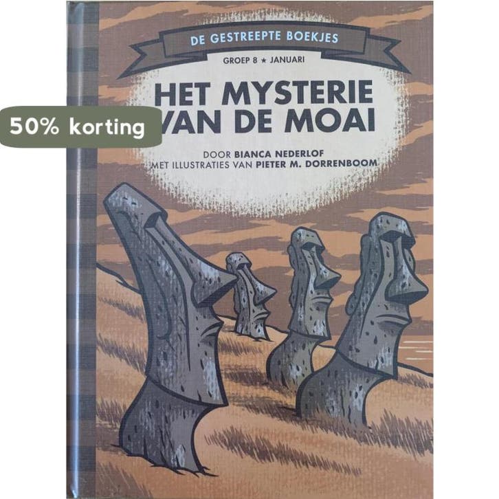 Het mysterie van de moai / De Gestreepte Boekjes, Boeken, Kinderboeken | Kleuters, Zo goed als nieuw, Verzenden