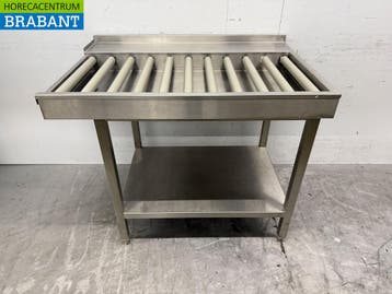 RVS Afvoertafel / rollenbaan tbv doorschuifvaatwasser 110,5, Ophalen of Verzenden, Nieuw in verpakking