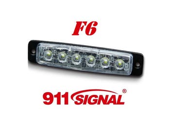 911Signal F6 Led Flitser ECER65 K1 12/24V 5 Jaar Garantie Aa, Ophalen of Verzenden