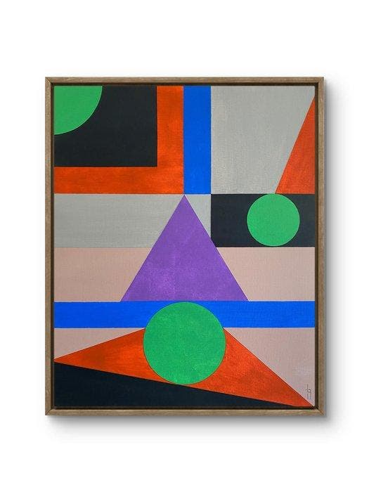 Laurent A Ferrie alias Loferrie - GEOX 19, Antiquités & Art, Art | Peinture | Moderne