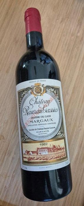 1982 Chateau Rauzan Cassies, 1983 Chateau Desmirail & 1986, Verzamelen, Nieuw