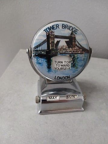 Eeuwigdurende kalender - London Tower Bridge e Houses of, Antiek en Kunst