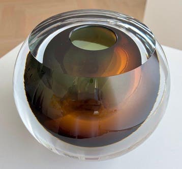 George Broft - sculptuur, “ SOLAR ECLIPSE “ Unique - 15 cm -