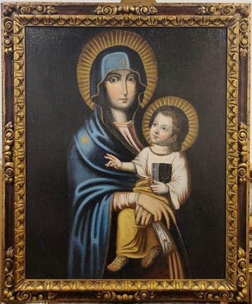 Escuela Barroca Italiana (XVII) - Santa María con el Niño