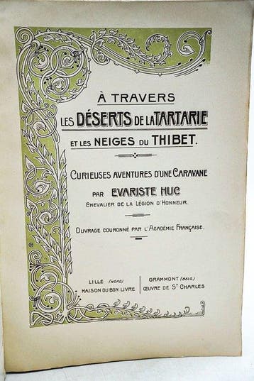 Évariste Huc - À travers les déserts de la Tartarie et les
