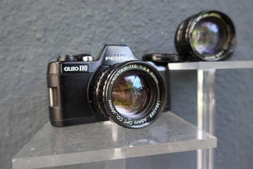 Pentax auto 110 Subminiature SLR Camera with Dual Pentax-110