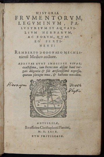 Dodoens, Rembert - Kräuterbuch, Dodoens, Rembert, Historia