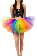 Korte Tutu Regenboog Tule Rokje XS S M Gekleurde Petticoat R, Kleding | Dames, Ophalen of Verzenden, Nieuw