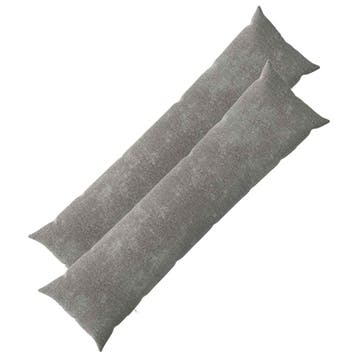 vidaXL Kussensloop 2 st HEERLEN Donkergrijs 40 x 145 cm, Verzenden, Nieuw