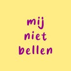 Homebound Tegeltje mij niet bellen, Huis en Inrichting, Woonaccessoires | Tekstborden en Spreuken, Ophalen of Verzenden, Nieuw