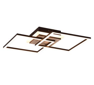 Trio GIRO plafondlamp | LED | houtimitatie | 57,5 x 35,5 cm, Verzenden