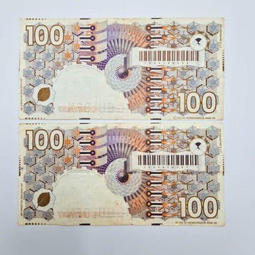 Nederland. - 2 x 100 Gulden 1992 - PL105 (Zonder