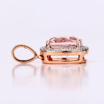 Zonder minimumprijs - Hanger - 14 karaat Roségoud - 1.77ct.