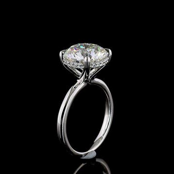 Zonder minimumprijs - Ring - 14 karaat Witgoud - 5.14ct. tw.