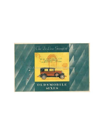 1928 OLDSMOBILE SIXES BROCHURE ENGELS, Ophalen of Verzenden