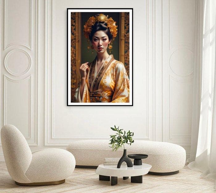 NumericEric - Geisha & Kimono #02 (XL), Antiek en Kunst, Kunst | Designobjecten