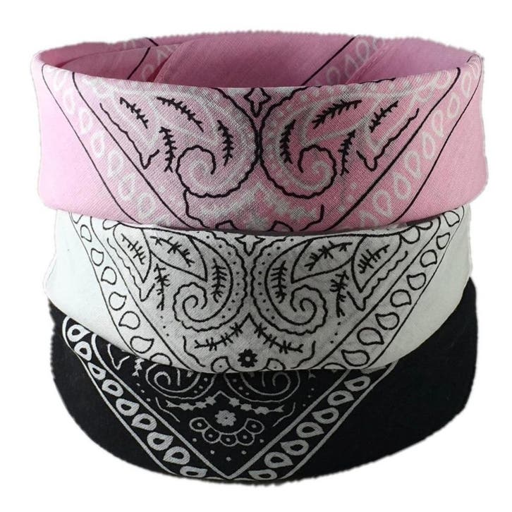 Fako Fashion - 3-Pack Paisley Bandana - Boeren Zakdoek -, Kleding | Heren, Mutsen, Sjaals en Handschoenen, Verzenden
