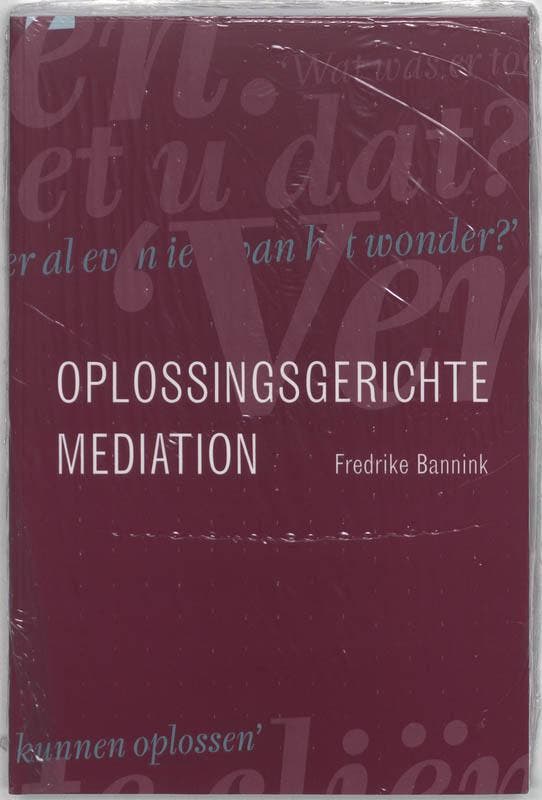 Oplossingsgerichte mediation 9789026517730 F.P. Bannink, Livres, Psychologie, Envoi