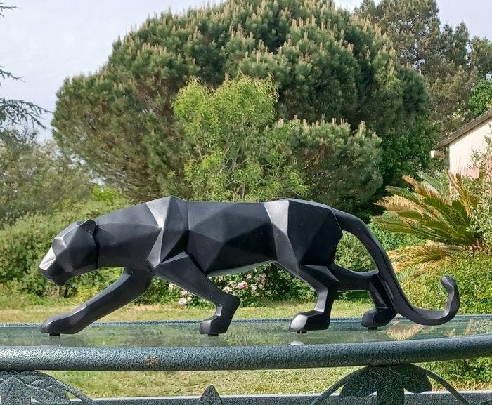 sculptuur, Panthère noire - 43 cm - Hars, Antiek en Kunst, Kunst | Designobjecten