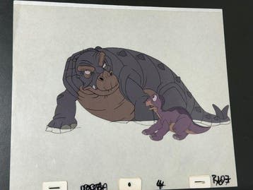 Don Bluth - Oorspronkelijke animatiecel van Littlefoot, zeer, Cd's en Dvd's, Nieuw in verpakking