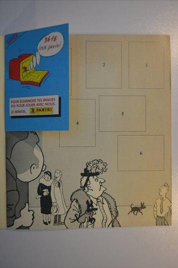 Hergé - 241 originele plakboek Panini + 240 gekleurde, Nieuw