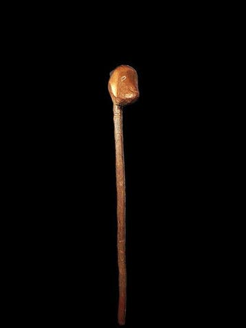 Zeldzame antropomorfe wandelstok/scepter. - Azande/Zande. -
