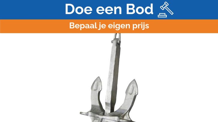 Bieden: Sanguineti Hall anchor 200 KG galvanized, Watersport en Boten, Bootonderdelen, Ophalen of Verzenden