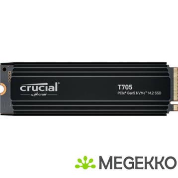 Crucial SSD T705 2TB Heatsink, Verzenden