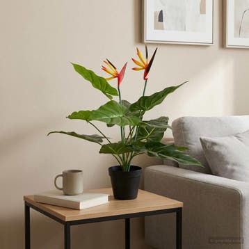 vidaXL Kunst Strelitzia Plant Groen 65 x 13 x 55 cm Stof, PE, Verzenden