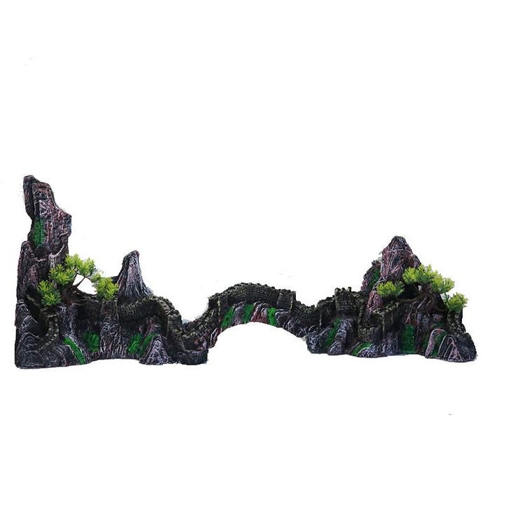 Rotsen met slingerende loopbrug 90 cm breed OS-245 - aquariu, Dieren en Toebehoren, Vissen | Aquaria en Toebehoren, Nieuw, Ophalen of Verzenden