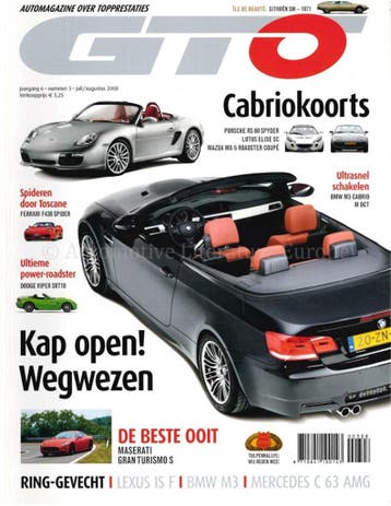 2008 GTO MAGAZINE 03 NEDERLANDS, Nieuw