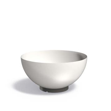 Cortenstaal gecoat bloempot Bocca Ø120x61cm - Met bodem, 100 cm of meer, Rond, Nieuw, Metaal