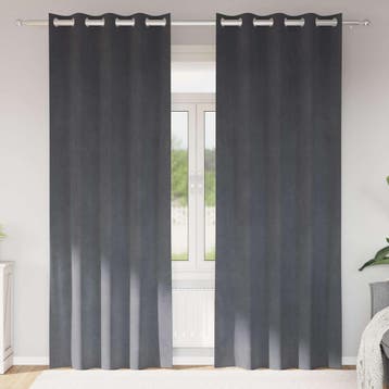 vidaXL Gordijnen 2 st Lichtgrijs 140 x 225 cm fluweel, Verzenden, Nieuw