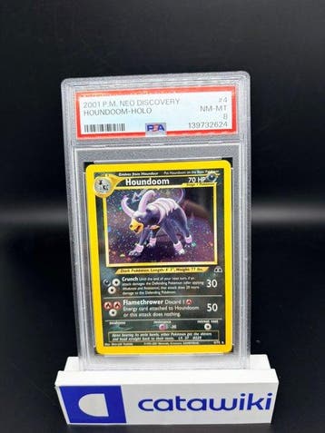 Pokémon - 1 Graded card - Houndoom Holo 1975-04-01 PSA 8 -