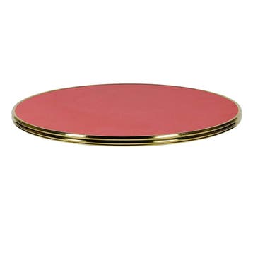 Tafelblad | GOLD | Rood | In-/Outdoor | Ø600x30(h)mm, Verzenden, Nieuw in verpakking